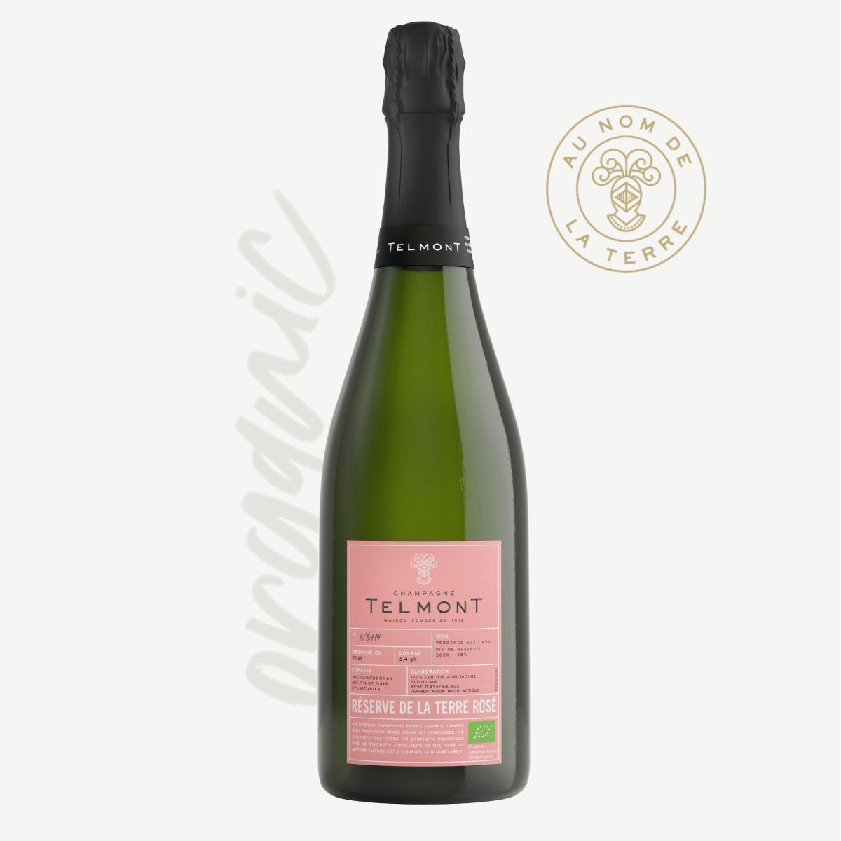 Champagne Réserve de la Terre Rosé - 100% Organic Champagne